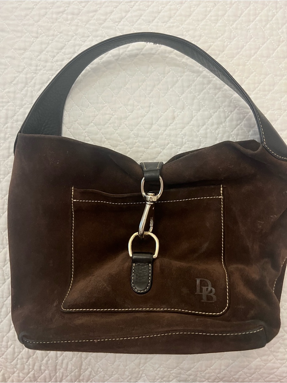 Dooney & Bourke Brown Suede Purse